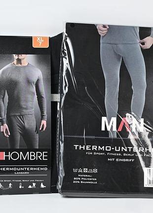 Чоловіча термобілизна hombre чорна 891037-2