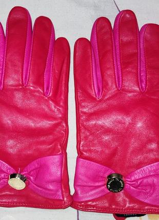 Кожаные укороченные перчатки teb baker london1 фото