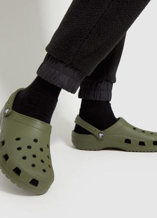 Сабо crocs classic clog army green  40-44 чоловічі крокси хакі