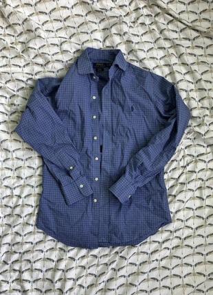 Сорочка polo long-sleeve Ralph Lauren Hemdkleid mit Bindegürtel in Schwarzweiß gestreift