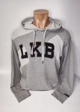 Liebeskind серая худи, толстовка, капюшонка