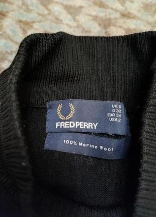 Кофта з коротким рукавом із мерино вовни fred perry8 фото