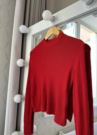 Пуловер красного цвета3 фото