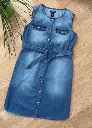 Джинсовый сарафан, платье на 11-12 лет