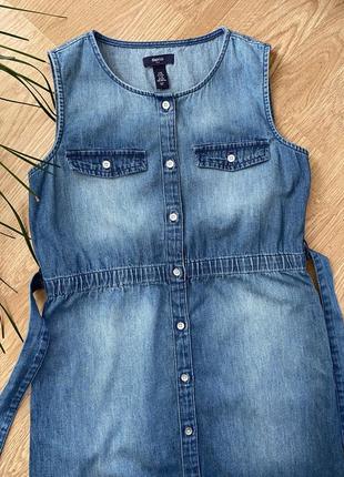 Джинсовый сарафан, платье на 11-12 лет