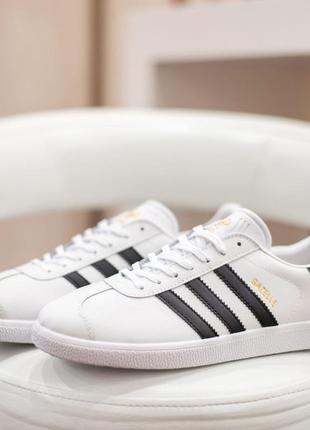 Adidas чоловічі білі демісезонні кросівки на шнурках. весняні чоловічі шкіряні кроси