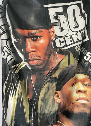 50 cent rap 90x140 тканинний плакат величезний банерний прапор