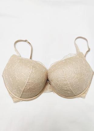 New primark бюстгальтер пуш ап в цвете nude 80d /6934/