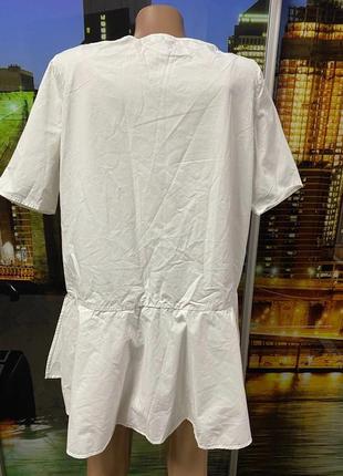 Біла блуза с баской cos6 фото