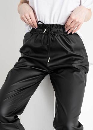 48-54р женские стильные джоггеры брюки из экокожи весна4 фото