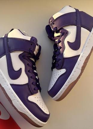 Кроссовки кроссовки nike dunk high sp varsity purple wmns