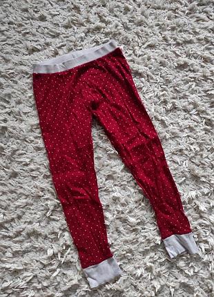 Хлопковые пижамные штаны на 7-8 лет от marks&spenser