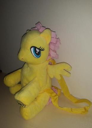 My little pony fluttershy plush backpack - yellow3 фото