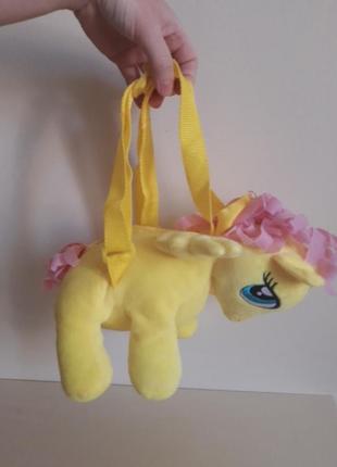 My little pony fluttershy plush backpack - yellow8 фото