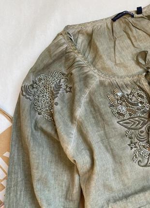 Неймовірно гарна натуральна блуза charles voegele.6 фото