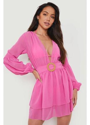 Платье пляжное шифоновое boohoo