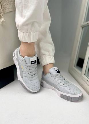 Женские кроссовки puma cali grey / smb