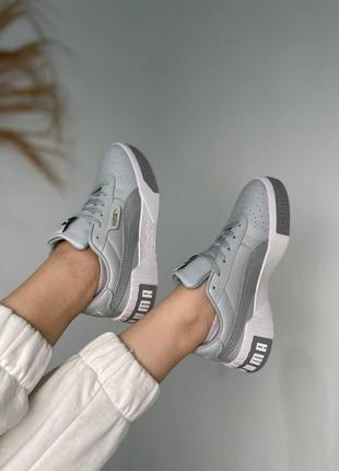 Женские кроссовки puma cali grey / smb8 фото