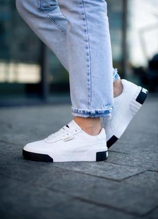 Жіночі кросівки puma cali white black / smb3 фото