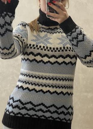 Теплий новорічний светр2 фото