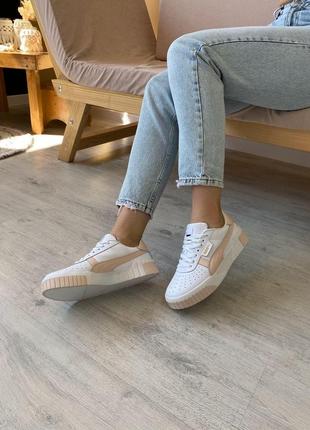 Женские кроссовки puma cali white pink 2.0 скидка sale/smb