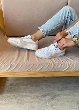 Женские кроссовки puma cali white pink 2.0 скидка sale/smb5 фото