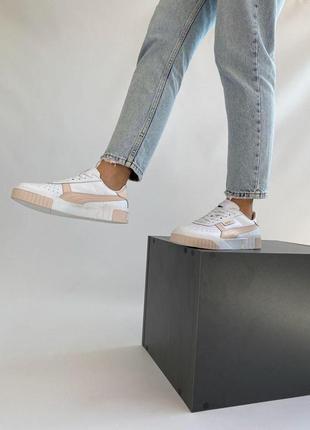 Женские кроссовки puma cali white pink 2.0 скидка sale/smb8 фото