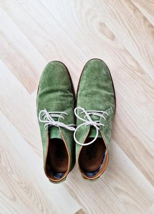 Замшевые дезерты мужские зеленые ботинки riker мужские ботинки оливковые3 фото