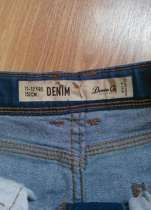 Крутые джинсовые шорты от denim co, рост 152 см (11-12 лет)4 фото