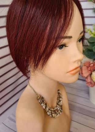 Парик накладка топер шиньон 100% натуральный волос.