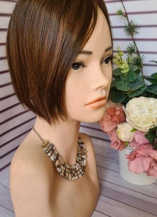 Парик накладка топер шиньон челка 100% натуральный волос.011