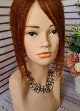 Парик накладка топер шиньон 100% натуральный волос.