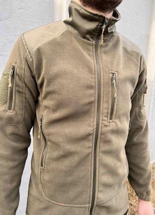 Флісова кофта сombat tactical fleece, олива m4 фото