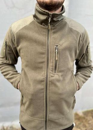 Флісова кофта сombat tactical fleece, олива xl
