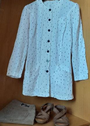 Рубашка-туника без ворота betty barclay с  карманами,  m