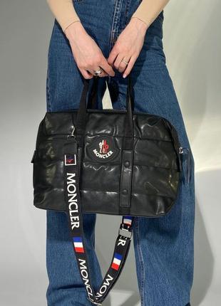 Сумка из эко-кожи moncler puff white10 фото