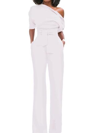 Шикарный брючный#на одно плечо  #комбез#трикотаж#