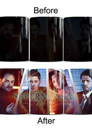 Кружка хамелеон «supernatural»