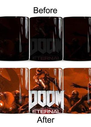 Кружка хамелеон «doom»