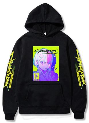 Худи аниме «киберпанк: бегущие по краю»