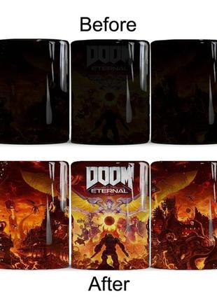 Кружка хамелеон geekland «doom»