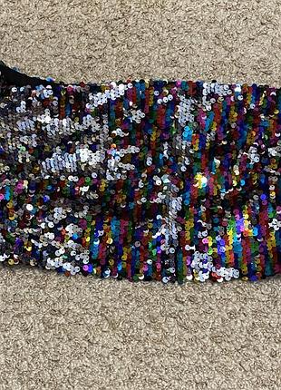 Кроп топ в пайетках