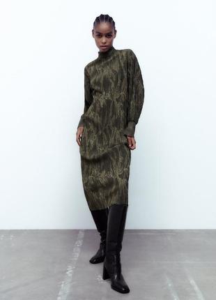 Жакардова сукня zara