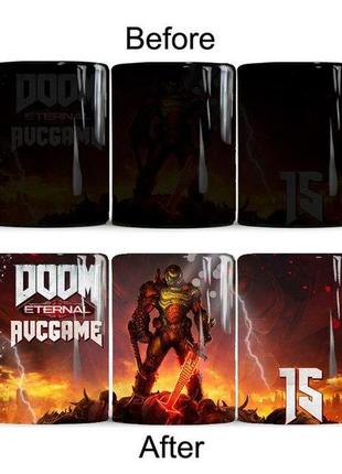 Кухоль хамелеон «doom»1 фото