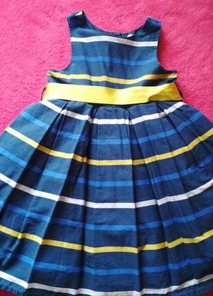 Летнее пишное платье 12-18 мес.