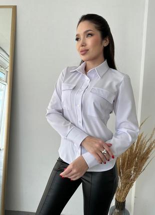 Женскач модная блузка супер софт 42-44,46-48 чёрный,бежевый,белый1 фото