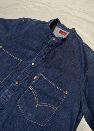 Мужская тенниска безрукавка levis джинсовая l размер3 фото