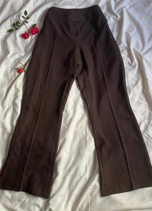 Жіночі коричневі класичні прямі штани брюки dorothy perkins3 фото