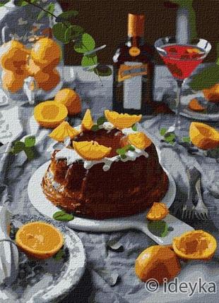 Картина по номерам "апельсиновое наслаждение" идейка kho5616 40х50 см