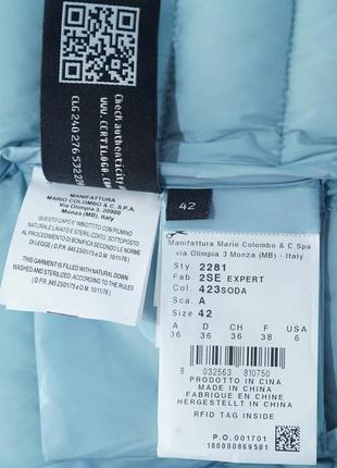 Тонкий пуховик женский от итальянского бренда премиум класса colmar,